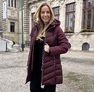 Sesil kabát bordó – Női télikabát dupla cipzárral és kivehető belső résszel – Innova Fashion